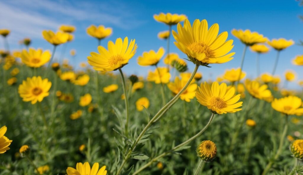 Coreopsis yellow daisy-like flowers native to Long Island